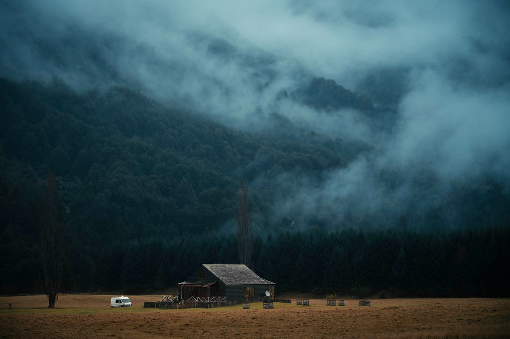 desolate cabin in the thick of nature, futaleufu