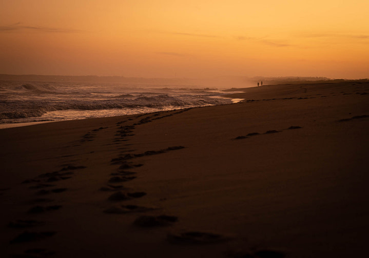 Sunset at Playa del Barco in La Pedrera, Uruguay
